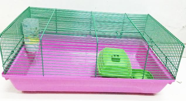 Savic Stuart Hamster Cage Green & Pink
