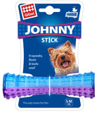 Gigwi Johnny Stick Squeak Transperent Solid Small/Medium Dog Toy - Blue/Purple