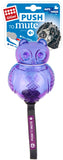 Gigwi Push To Mute Owl Transparent Dog Toy Purple/Blue