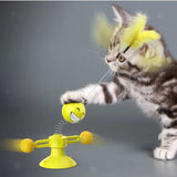 Petropolis Windmill Cat Toy with Spring Dancing Doll