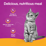 Whiskas With Chicken in Gravy Pouch (12 x 85g) - New Offer