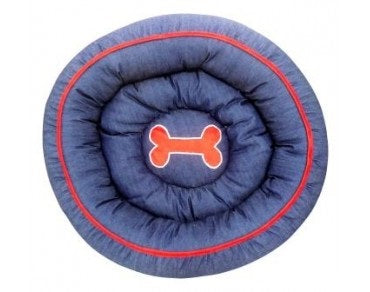 Kennel Denim Donut Bed