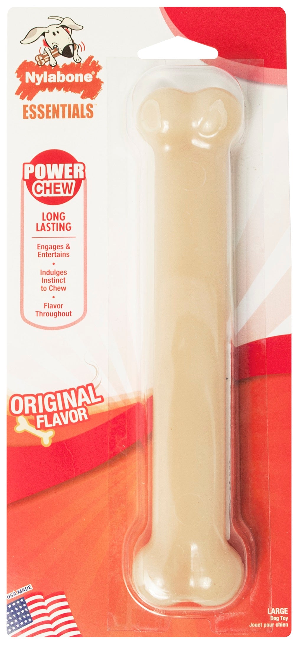 Nylabone Essentials Power Long Lasting Chew Bone - Original Flavor