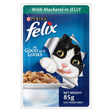 Purina Felix With Mackerel In Jelly Cat Pouch