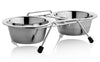 Kennel Wire Double Diner Dog Bowl (1pt)