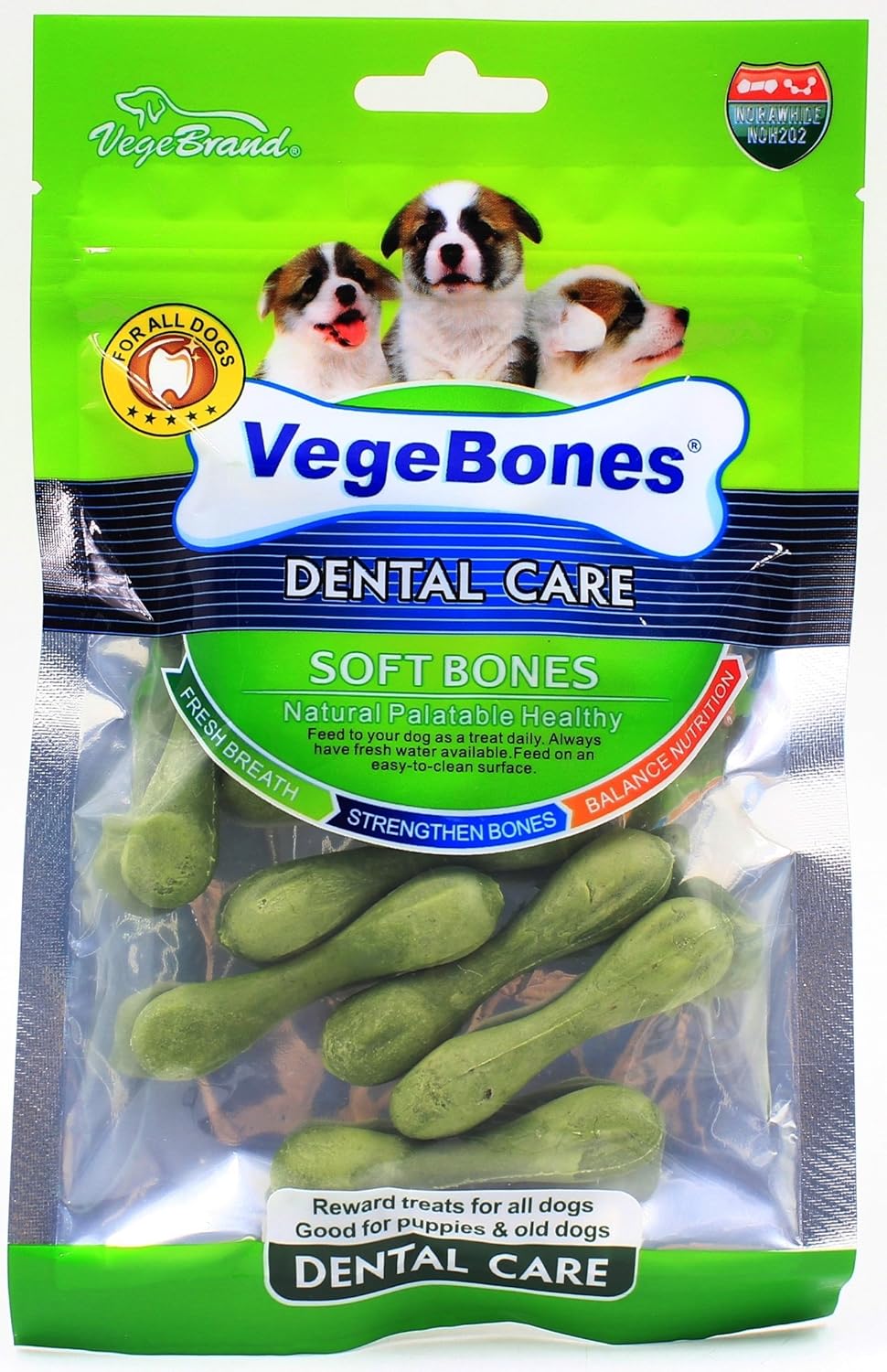 VegeBones : Dental Care Mini Soft Bones – Dog Treats