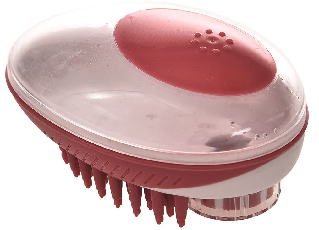 M-Pets Rubeaz Soap Dispenser & Brush - Red