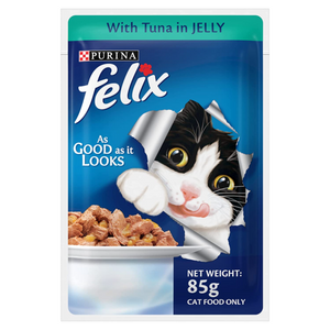 Felix With Tuna In Jelly Cat Pouch