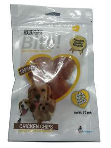 Super Bite: Fine Natural Snacks Chicken Chips Dog Treats