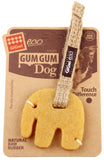 GiGwi Eco Gum Gum Dog Toy With Hemp Rope & Strap - Elephant