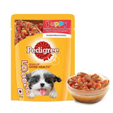 Pedigree Puppy Chicken & Liver Chunks In Gravy With Vegetables Pouch 70 G (Pack Of 30) - Ecom Pack