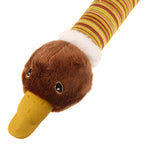 GIGWI Crunchy Neck Plush Friendz Duck with Bone & Squeaker