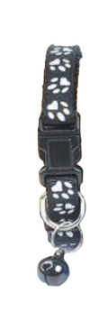 Petropolis Rubber Jingle Bell Paw Print Collar