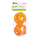 Outward Hound Woofie Ballz Dog Toy - (Orange) - (Pack Of 2)