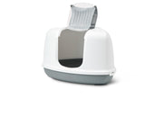 Savic Nestor Corner Cat Toilet - White/Grey