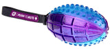 Gigwi Rugby Push To Mute Transparent Ball Dog Toy - Purple/Blue