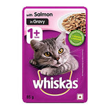 Whiskas With Salmon In Gravy Adult Cat Pouch (Pack Of 48) - Ecom Pack