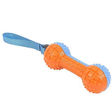 Canine Squeeky Dumbell W/Strap Dog Toy