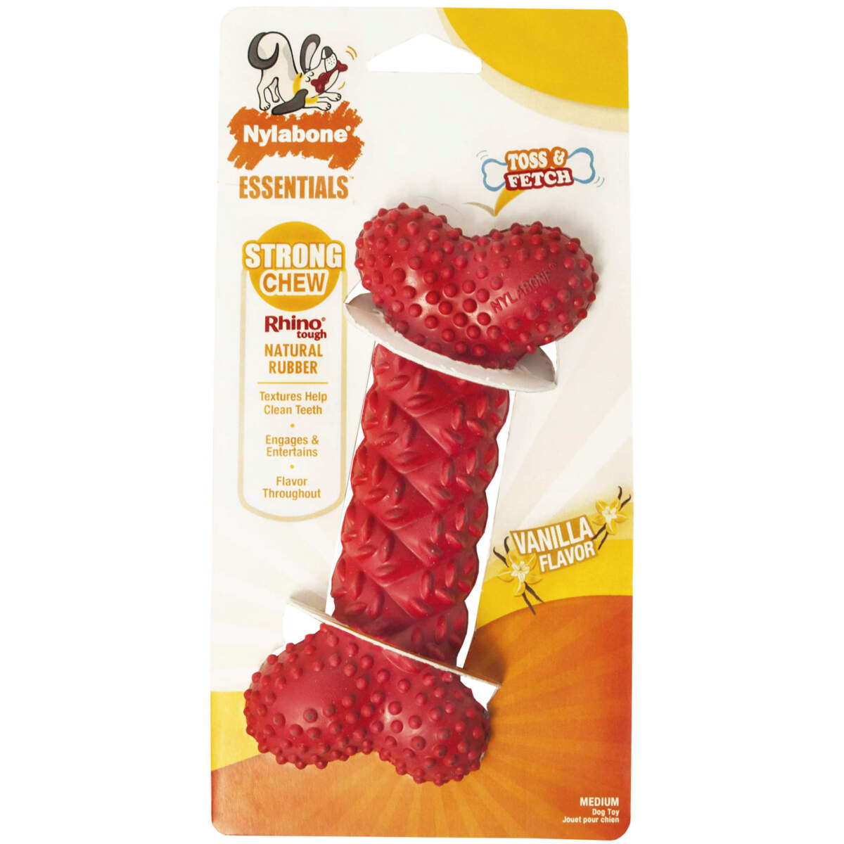 Nylabone Rubber Braid Dog Bone