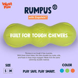 West Paw Zogoflex Rumpus Chew Toy For Dog - Green