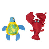 Fofos Turtle With Lobster Summer Cat Toy