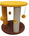Kennel Hanging Ball Scratching Posts And Round Base Cat Tree