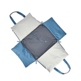 Fofos Car Seat Carrier & Bed - Gray/ Blue