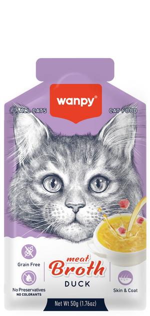 Wanpy Meat Broths Duck Cat Pouch