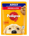 Pedigree Chicken And Liver Chunks In Gravy Adult Pouch