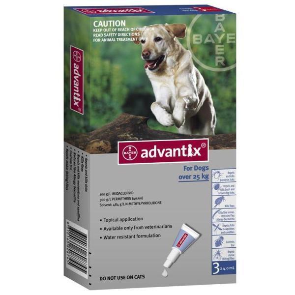 Bayer: Advantix Spot On Flea & Tick Solution For Dogs Over 25 Kg