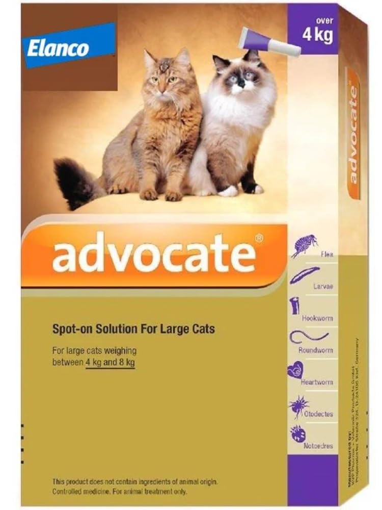 Elanco Advocate Spot-On Solution For Large Cat 4Kg-8Kg