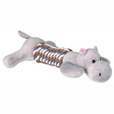 Trixie Animal With Rope Plush Sorted Dog Toy