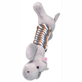 Trixie Animal With Rope Plush Sorted Dog Toy