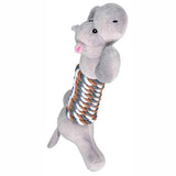 Trixie Animal With Rope Plush Sorted Dog Toy