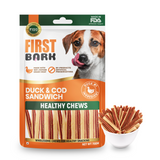 First Bark : Duck & Cod Sandwich – Healthy Chews Dog Treats