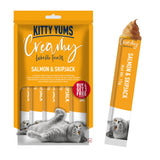 Kitty Yums Creamy Lickable Salmon & Skipjack Cat Treats (Buy 4 - Get 1 Free)