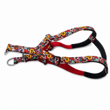 Kennel Animals Padded Nylon Printed M.S. Click Lock Adjustable Harness(1