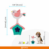 Fofos Garden Bird House Dog Toy