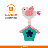 Fofos Garden Bird House Dog Toy