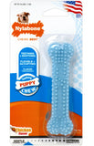 Nylabone Puppy Chew Chicken Flavor Dental Bone - Blue