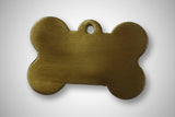 Kennel Brass Antique Bone Shape Tag