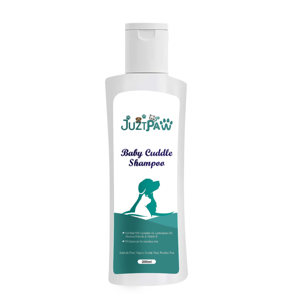 Juztpaw Baby Cuddle Shampoo For Dogs & Cats