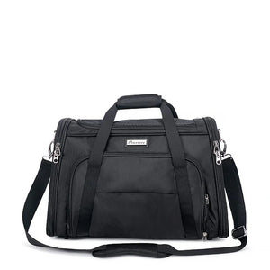 Truelove 1-Side Expandable Duffle Pet Carrier - Black