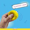 Squeeezys Monster Ball Yellow Latex Dog Toy