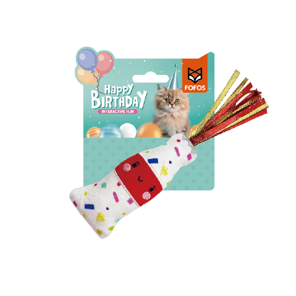 Fofos Birthday Drink Cat Toy