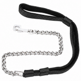 Kennel Padded Nylon Chain Leash | Chain with Padded Grip