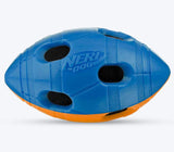 Nerf Dog Base Squeak And Crunch Football Dog Toy - Blue/Orange