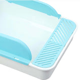 Smarty Pet Cat Litter Tray Sturdy with High Side for Small Animals Bedpan Kitten Toilet