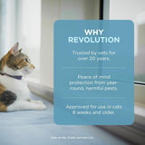 Zoetis Revolution 45 mg Selamectin for Cats (5.1–15 lbs) – 3 Doses (0.75 mL Each)
