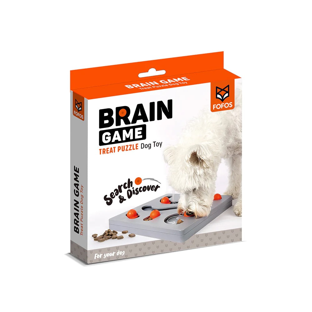 Fofos Brain Game Treat Puzzle Dog Toy